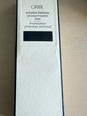 Oribe Protective Hair Spray Box in Cream and Black